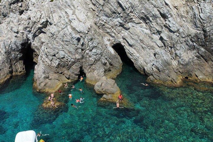 Privé Blue Cave & 7 Caves Speedboottour + Drankjes & Snorkel