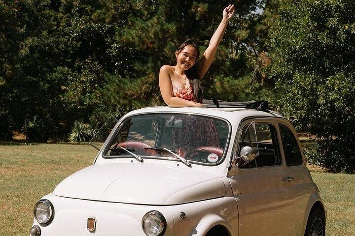 Florencia Vintage Fiat 500 Tour con cata de vinos en la granja