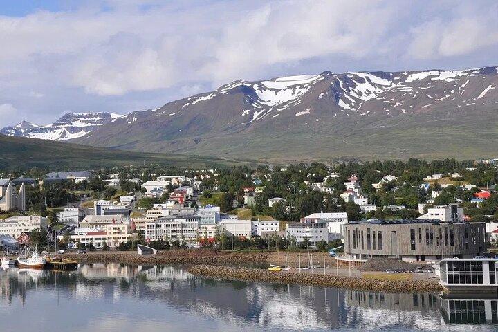 Akureyri hamn: Tur till Godafoss och Laufas Turf House i liten grupp