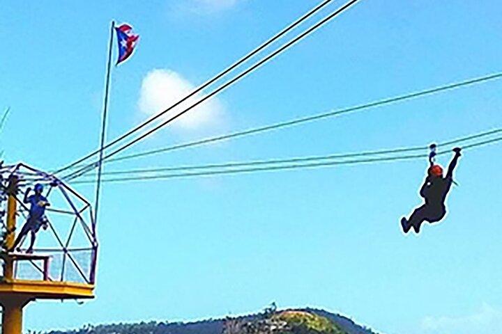 2) Zipline im Regenwald mit Transport