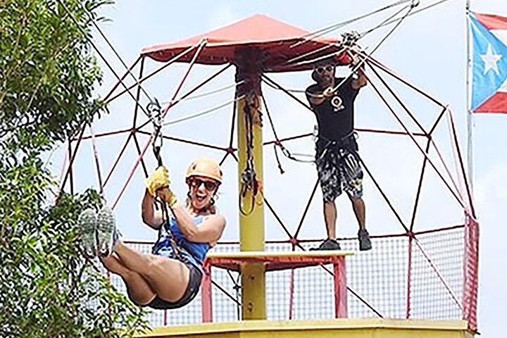 2) Zipline im Regenwald mit Transport