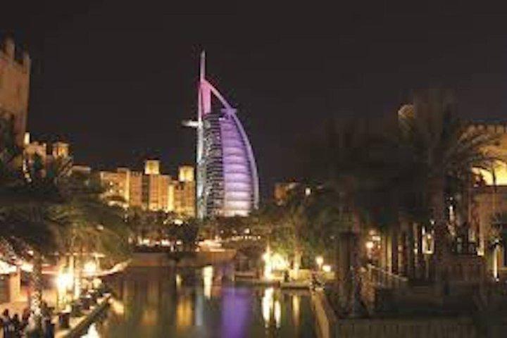Dubai avondtour met fonteinshow, Burj Khalifa & jachthaven