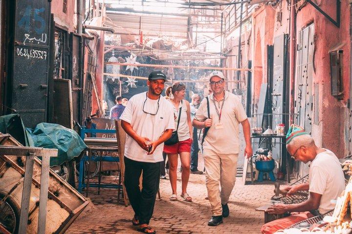 Marrakesch Medina Souks Spaziergang, Kunsthandwerk & Minze Teeprobe