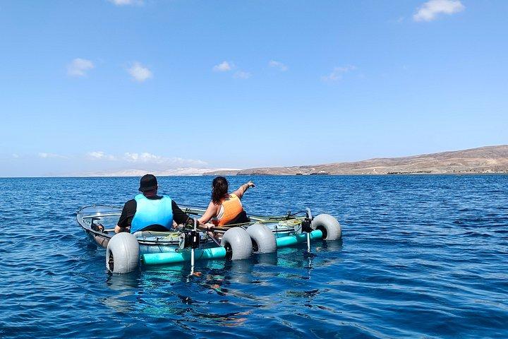 Fuerteventura Transparent Electric Kayaks with Guide