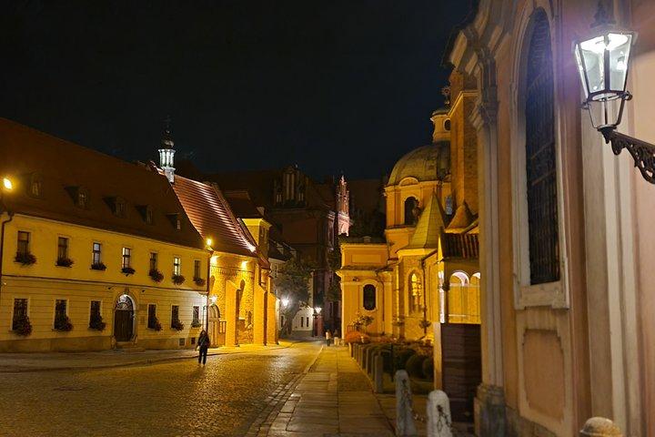 ヴロツワフの夜の街歩き、2時間（少人数グループ）