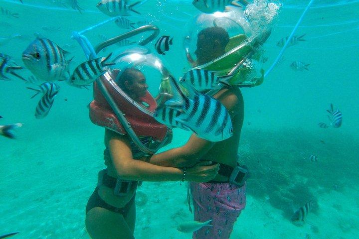 アドベンチャー海底ウォークパラセーリング＆チューブライド（送迎付き）