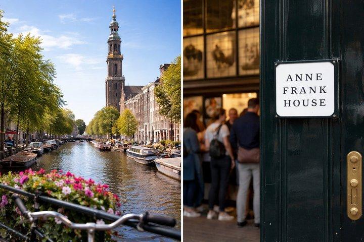 Det bedste af Amsterdam Luksusbyvandring med båd og museum