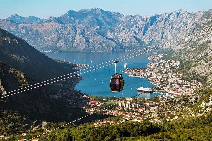 Cable car + Electric MTB from Njegos Mausoleum to Kotor bay