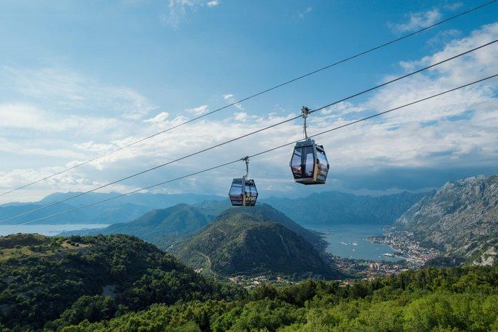 Cable car + Electric MTB from Njegos Mausoleum to Kotor bay