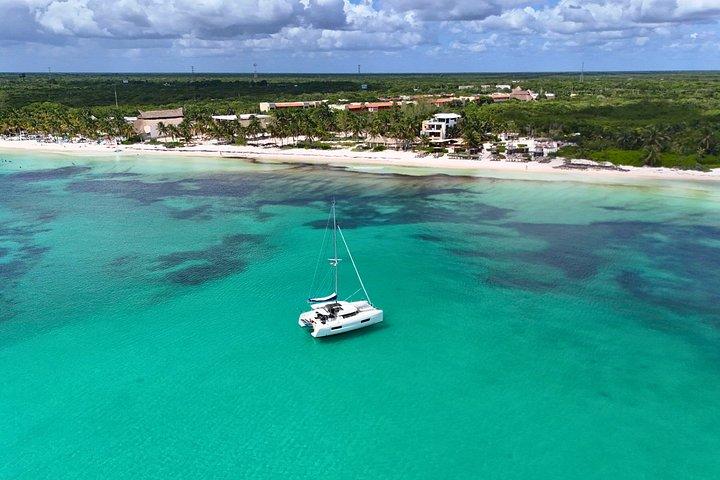 3 Stunden Luxus 40ft Lagune Katamaran Charter in Tulum
