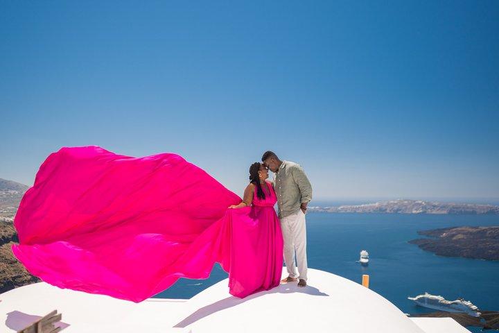 Santorini vestido voador
