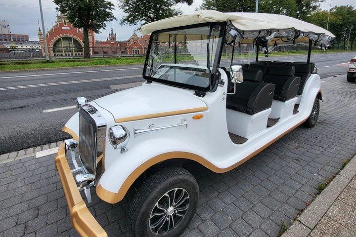 Tour da cidade Gdańsk Carrinho de golfe / Buggy Live Tour privado