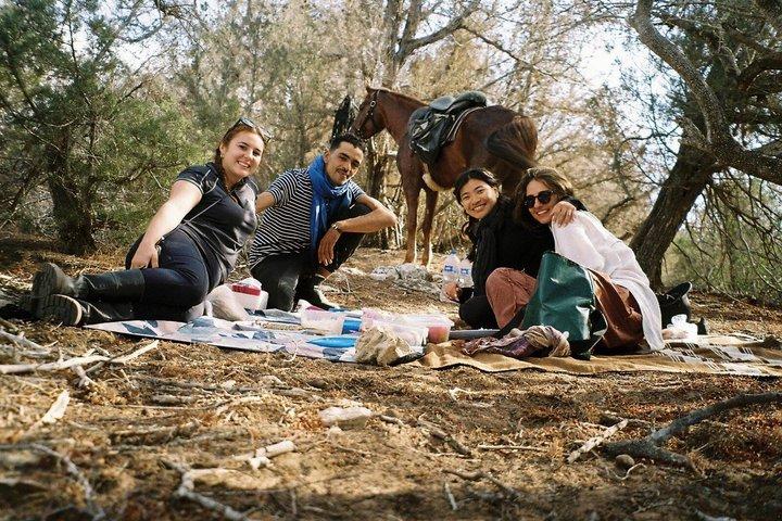 エッサウイラのビーチ沿いを行く風光明媚な乗馬アドベンチャー