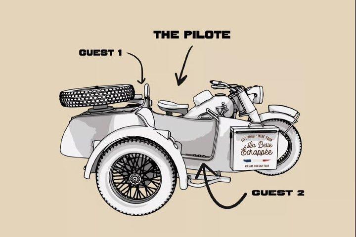 Passeio de 2H em Sidecar com partida de Aix-en-Provence