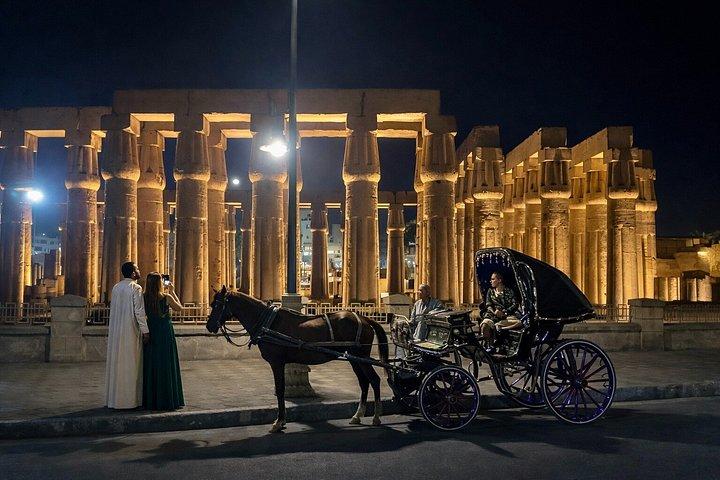 ルクソールナイトツアー:フェルッカライド、馬車&ウォーキングツアー