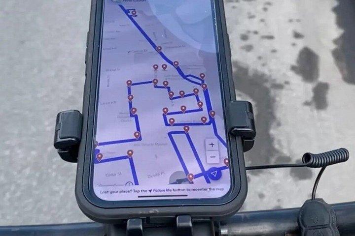 E-cykel GPS guidad uthyrning