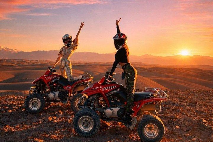 Marrakech : Agafay Desert Quad Biking & Camel RIDE & Diner & Show