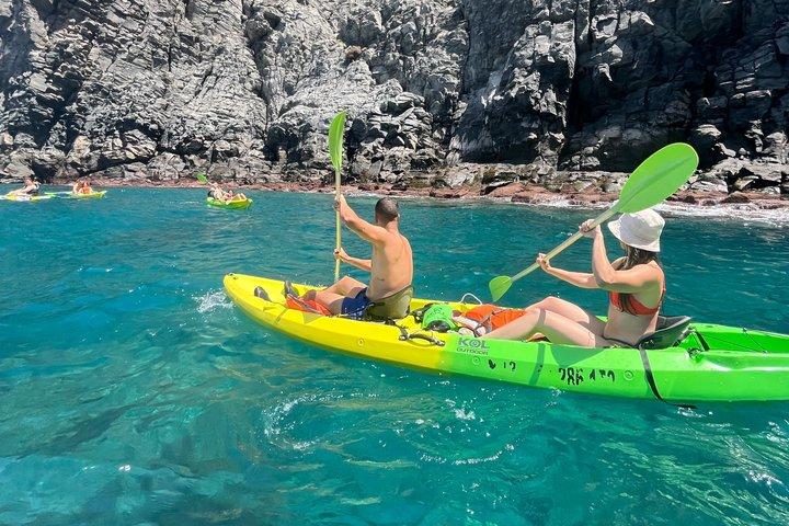 テネリフェ島でのガイド付きカヤックとシュノーケリングアドベンチャー