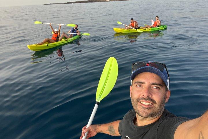 Excursion guidée en kayak et plongée avec tuba à Tenerife