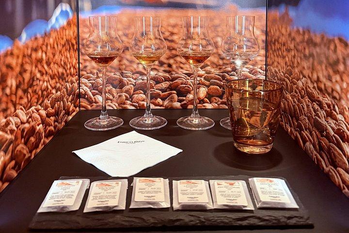 チョコレート工場でラム酒とチョコレートの試飲