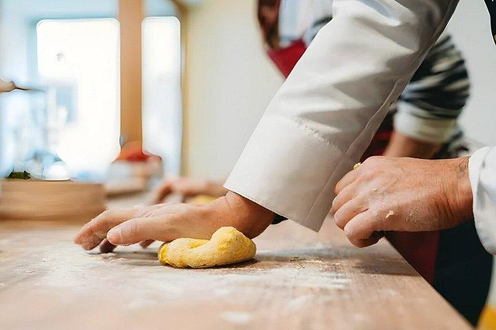イタリア語料理教室フレッシュパスタとデザートベジタリアン