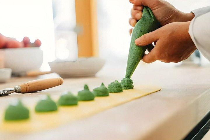イタリア語料理教室フレッシュパスタとデザートベジタリアン