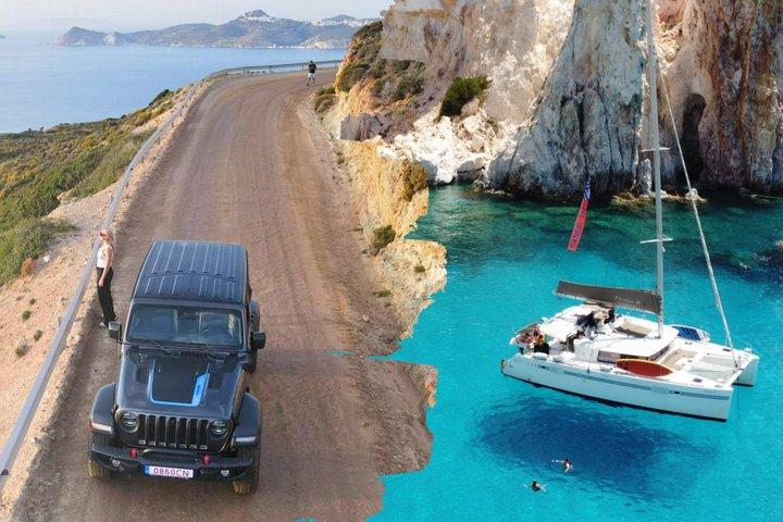 Cruzeiro de catamarã até Kleftiko e Jeep Safari