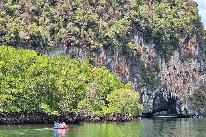 James Bond Island from Khaolak and Monkey Cave Temple