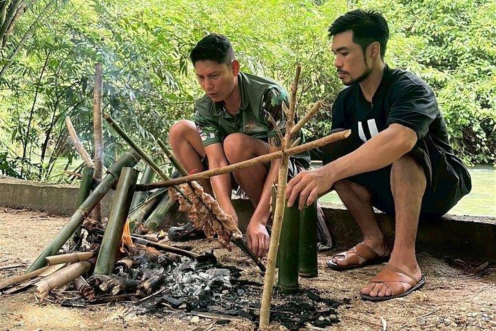 Bamboo Cooking Rafting with Khuk Khak Temple Tour from Khao Lak