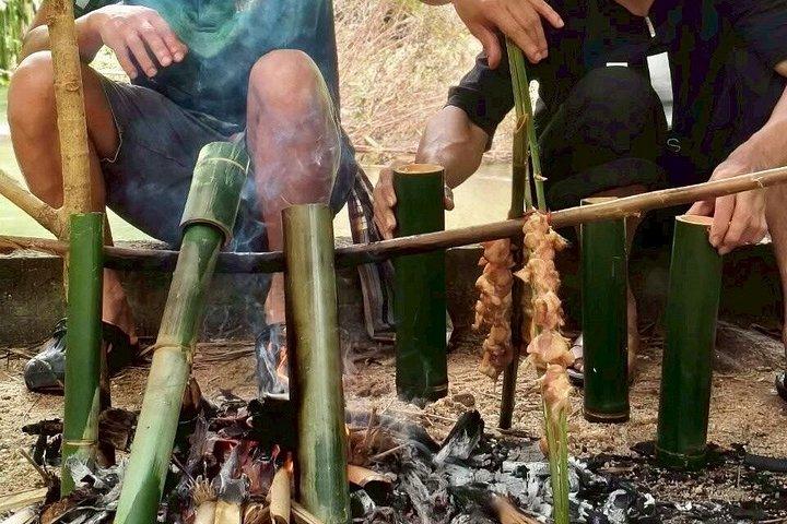 カオラック発、クックカク寺院ツアーで竹料理ラフティング