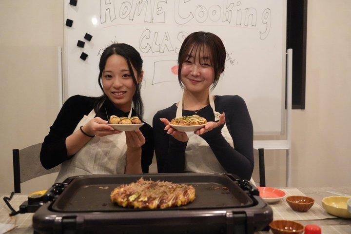 京都家庭料理教室：お好み焼き＆日本語