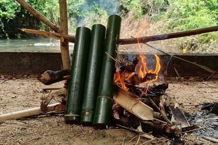 Khao Lak Bamboo Rafting and Bamboo Cooking with Waterfall Tour