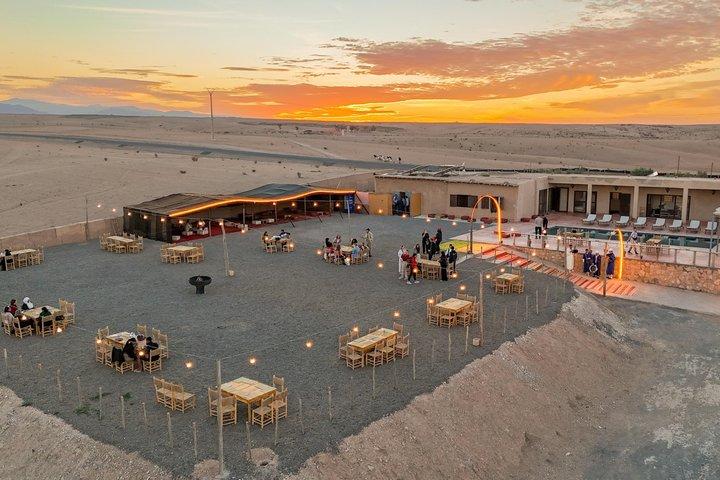 Désert d'Agafay : Dîner + Spectacle avec Quad Bike & Sunset Camel Ride