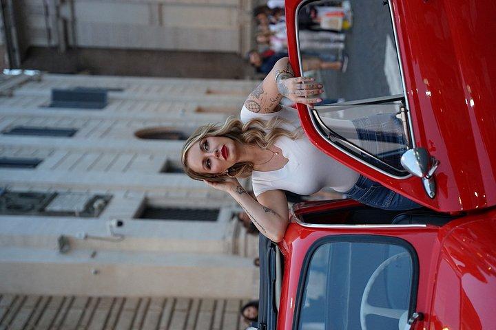 ローマの絶景：ヴィンテージレッドフィアット500撮影会＆ジェラート