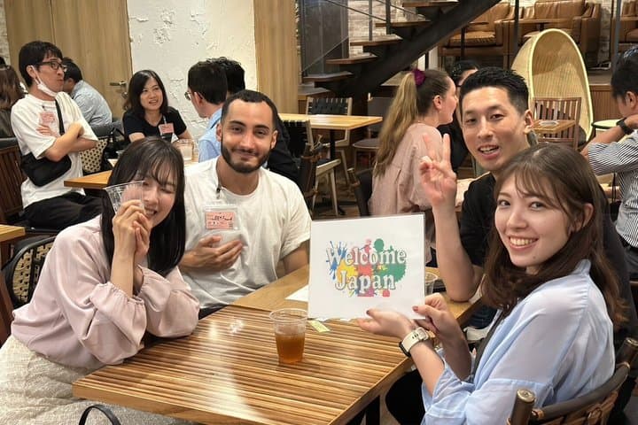 Meet Osaka locals and Japanese speaking experience at Cafe Umeda