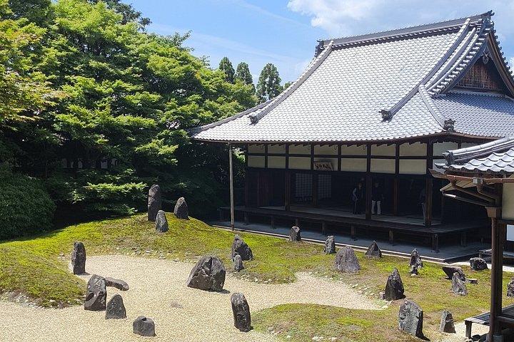京都の隠れた地元の桜スポットと禅庭園
