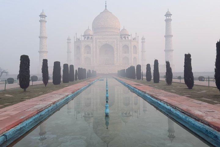 Luxus Sunrise Taj Mahal Tour von Delhi mit Fünf-Sterne-Frühstück