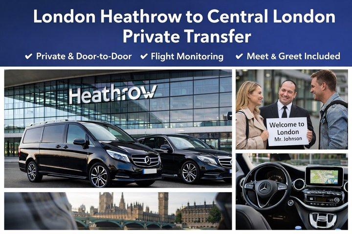 ロンドン・ヒースロー空港からセントラル・ロンドンへのプライベートトランスファー