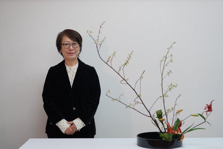 Zeitgenössischer Ikebana-Kunstworkshop im Ganko Ji Temple Studio