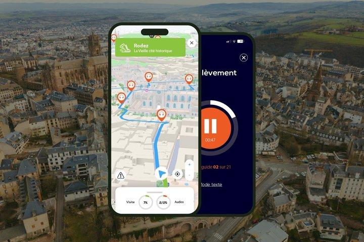 Rodez Walking tour 1h and 17 audio comments