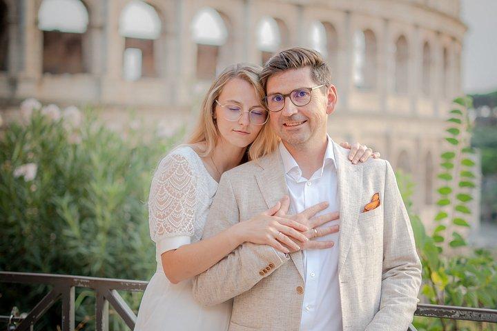 ローマで秘密のプロポーズ写真撮影