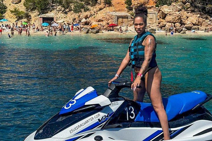 Guided Activity on a Jet Ski to Cala Salada Ibiza