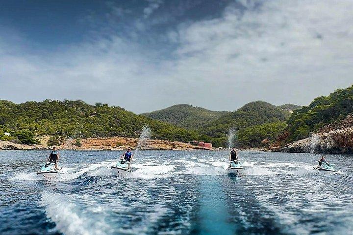 Guided Activity on a Jet Ski to Cala Salada Ibiza