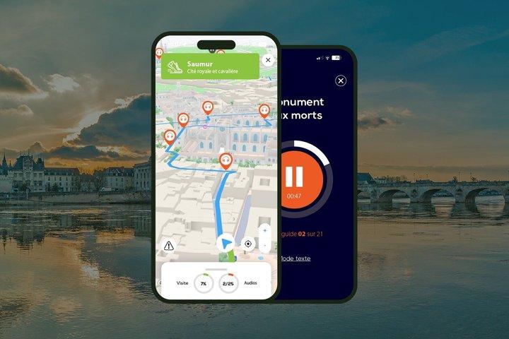 Saumur: 1,5-timers audioguidet byvandring med 18 audiokommentarer
