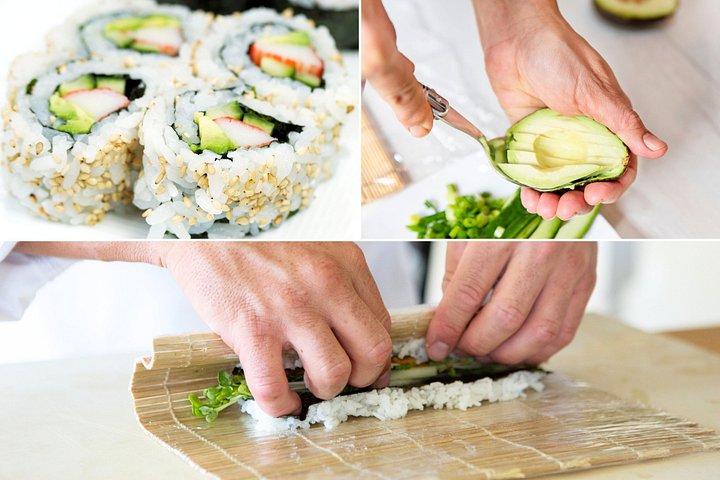 Clase de preparación de sushi divertido en una cervecería local en Minneapolis