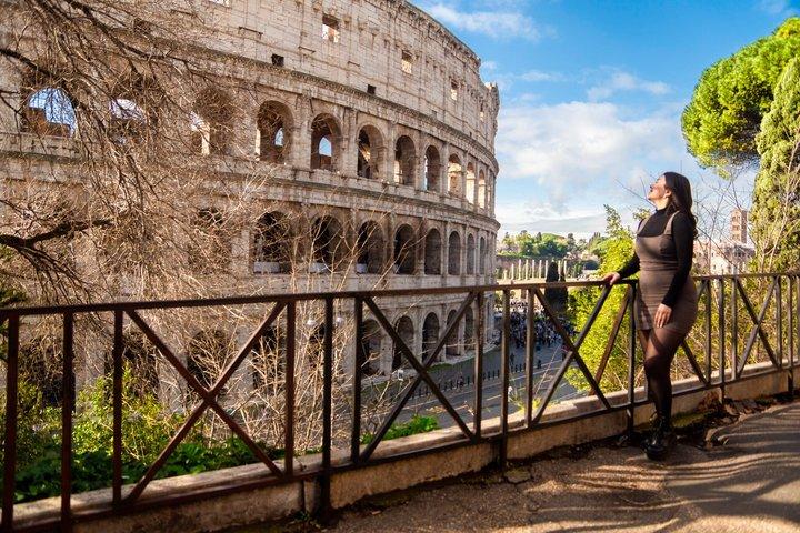 Roma Sesión de fotos privada : Paseo fotográfico Coliseo & Trevi