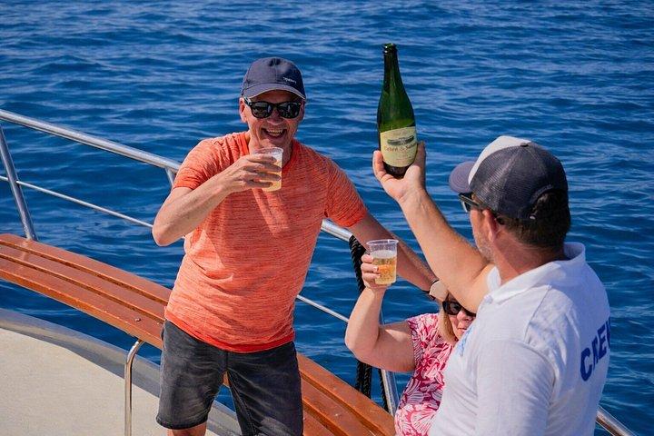 テネリフェ島でクジラを観察：泳ぎとランチ付きのヨットツアー