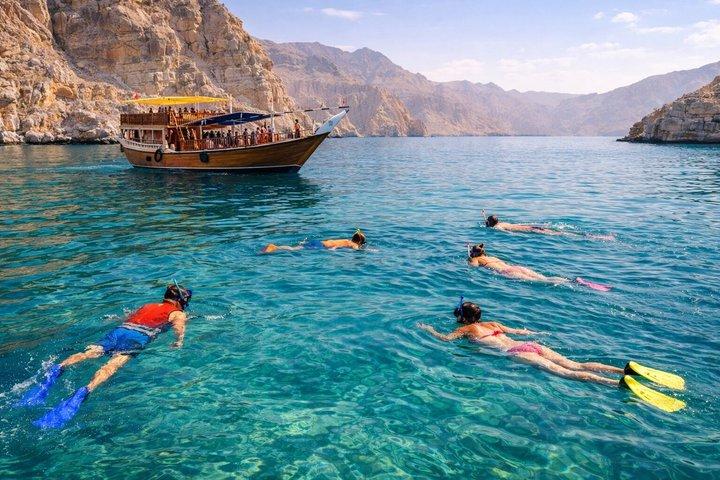 Musandam Khasab Übernachtung Dhow Kreuzfahrt mit Grill Abendessen