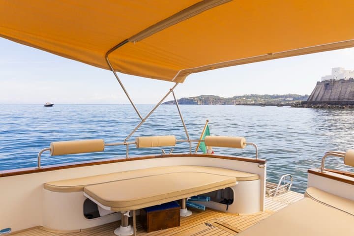 Private boat excursion island of Ischia with Gozzo Cilento 12m