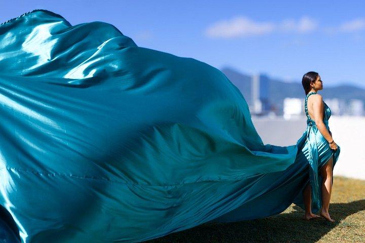 リゾート送迎付きグアナカステでのプライベートフライトドレス写真撮影